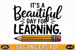 It's a Beautiful day for Learning SVG | Quotes | SVG file Product Image 1