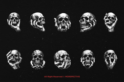 10 Bundle Dark Art Skull Head Holding with Hand Bone Product Image 6