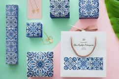 Watercolor Portuguese Tiles| Blue Azulejo Seamless Tile VOL4 Product Image 4