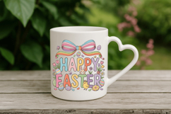 Happy Easter chick &amp; Bow PNG Sublimation | Happy Easter Day Product Image 4