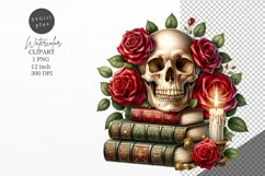 Halloween clipart, Skull clipart, Autumn clipart Product Image 1