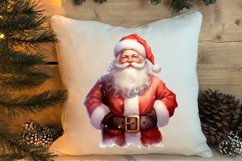 Watercolor Santa Claus Sublimation Clipart, Santa PNG Product Image 4