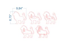 Lion SVG Laser cut file for Glowforge Product Image 4