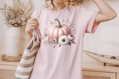 Pink Pumpkins Clipart, Pink Halloween PNG Product Image 4
