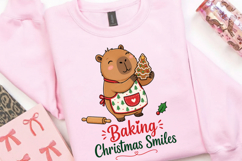 Capybara Baking Christmas PNG, Baking Christmas Smiles PNG Product Image 2