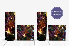 Crystals Tumbler Sublimation, Gemstones Tumbler Template Product Image 4