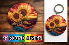 Retro Floral Round Sublimation Bundle - Colorful Vibes Product Image 1