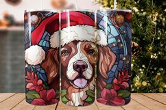 Christmas Dog Tumbler Designs - Stained Glass Tumbler Product Image 1