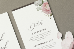 beautiful wedding card invitation set with roses flower Product Image 4