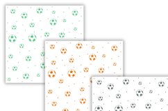 hand-drawn soccer ball digital papers Product Image 3