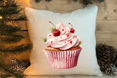 Watercolor Christmas Cakes Clipart, Christmas Clipart Product Image 4