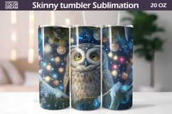 3D Owl Tumbler Wrap | Owl Tumbler Sublimation Product Image 1