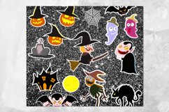 Glitter Halloween | 9 Skinny tumbler sublimation designs Product Image 2