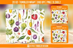 Vegetable Tumbler Wrap Designs, Sublimation Wraps Product Image 1