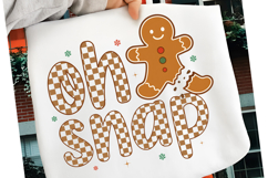 Oh Snap Gingerbread Christmas PNG, Oh Snap PNG, Christmas Product Image 2
