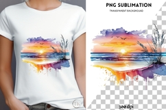 Sunset png design for T-shirts Product Image 4