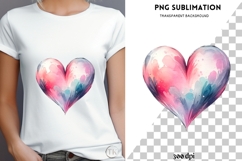 Valentine heart png design for T-shirts Product Image 4