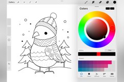 100 Procreate Christmas Animal Stamp Brushes Product Image 5