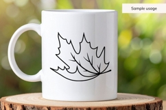 Hand Drawn Falling Maple Leaf SVG Product Image 4