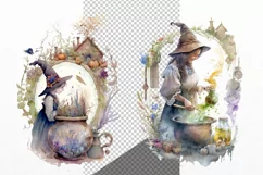 Halloween clipart, Witch clipart, Autumn clipart Product Image 3