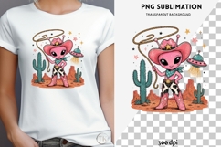 UFO cowgirl png design for T-shirts Product Image 4
