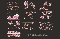 Hand Painted Sakura Mug Wrap Bundle | 30 PNG Designs Product Image 4