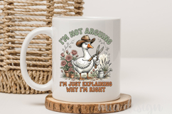 Explaining Im Right PNG, Grumpy Gardener Goose Png Product Image 3