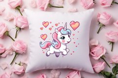 Unicorn Valentine Clipart Sublimation, Christmas Clipart Product Image 4