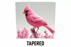 3D Cardinal Bird Tumbler Sublimation Wrap | 3D Tumbler Wrap Product Image 3