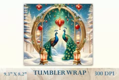 Christmas Sublimation Design Tumbler, Skinny Tumbler Wrap Product Image 2