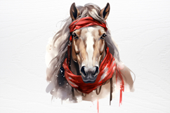 Christmas Horses Clipart PNG Product Image 4