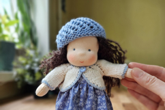 Knitted clothes for 7&quot;/18 cm Waldorf doll. 16 PDF patterns Product Image 4