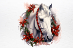 Christmas Horses Clipart PNG Product Image 4
