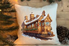 Watercolor Santa Claus Sublimation Clipart, Santa PNG Product Image 4