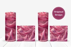 Liquid Waves Tumbler Wrap, Pink Glitter Tumbler Designs Product Image 4
