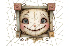Creepy Dolls Clipart PNG Haunted Toy Characters Product Image 4