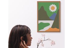 Modern Mountain Landscape Embroidery Design Product Image 4