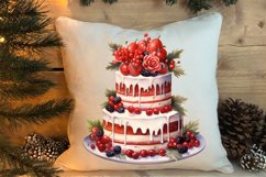 Christmas Cake Clipart, Christmas Cake Clipart Product Image 4