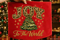 Joy to the World Christmas Tree PNG Design joy to the world Product Image 5