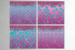 Glitter Pink & Blue | 18 Skinny Tumbler Sublimation designs Product Image 4