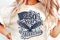 USA 250th Years Freedom Anniversary Eagle Sublimation Design Product Image 4
