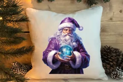 Christmas Purple Santa Claus Sublimation, Christmas PNG Product Image 4