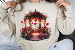 Valentines Day Fairy Houses Clipart PNG Product Image 1