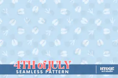 American 4th of July Hoofs and Hen Prints Seamless Pattern Product Image 1