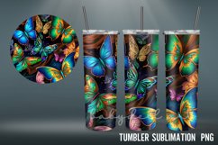 3D Tumbler Wrap| 3D Flowers Art Tumbler Sublimation Product Image 4
