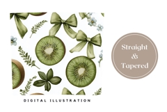 Watercolor Kiwi Tumbler Wrap, Fruits Tumbler Design Product Image 4