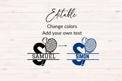 Tennis Monogram SVG Bundle A Z Alphabet Letters Product Image 4