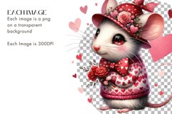 Valentines Watercolour Clipart Bundle 16 Png Product Image 4
