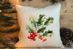 Watercolor Christmas Farm Clipart Product Image 4