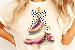Hand Painted Coquette Christmas Tree PNG, Christmas Tree PNG Product Image 4